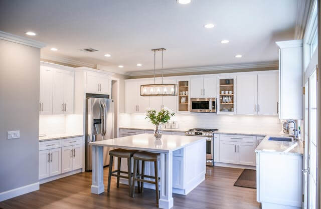 Sparkling kitchen cleaned by house cleaning services in Lilburn.